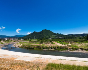素材图：夏日里的零溪河（双安社区河段）