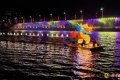 国庆期间，慈利县水上板板龙灯非遗展演精彩上演
