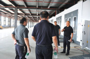 市交通运输局督导慈利县永安村集中喷涂“绿岛”项目建设