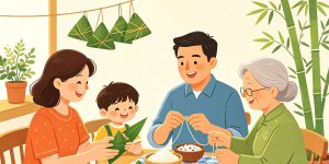 方嘉喜诗词：《行香子·包粽子》