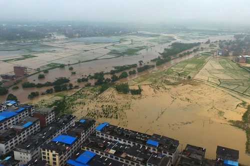 湖南强降雨已致6人死亡123.6万人受灾