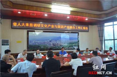 湖南省人大调研组来慈利县调研文化旅游产业融合发展情况